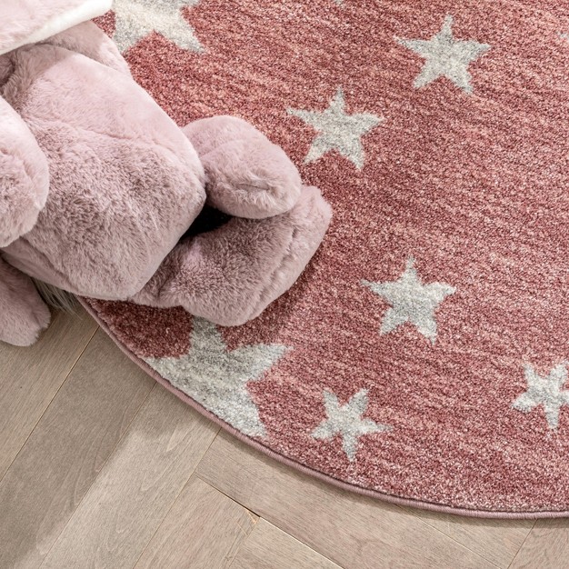 Well Woven Kosme Geometric Star Stain resistant Area Rug