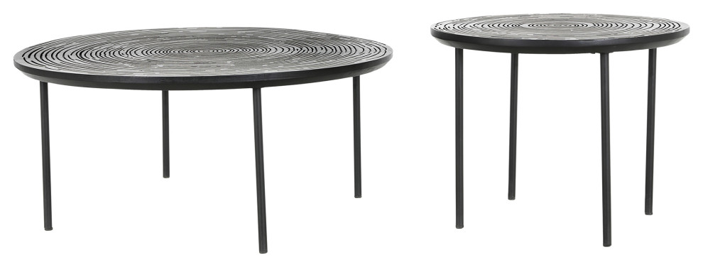 Woodland Nesting Tables Set of 2   Transitional   Coffee Table Sets   by Sideboards and Things  Houzz