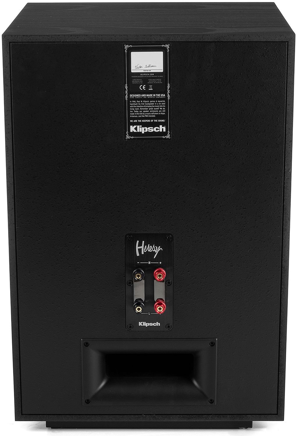 Klipsch Heritage Series Heresy IV Satin Black Ash Floorstanding Speaker (Each)