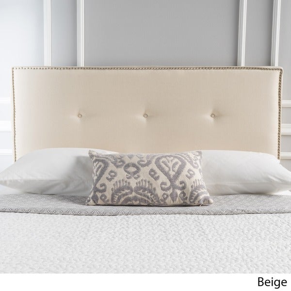 Mattea Adjustable Full/ Queen Studded Fabric Headboard by Christopher Knight Home - - 12186588