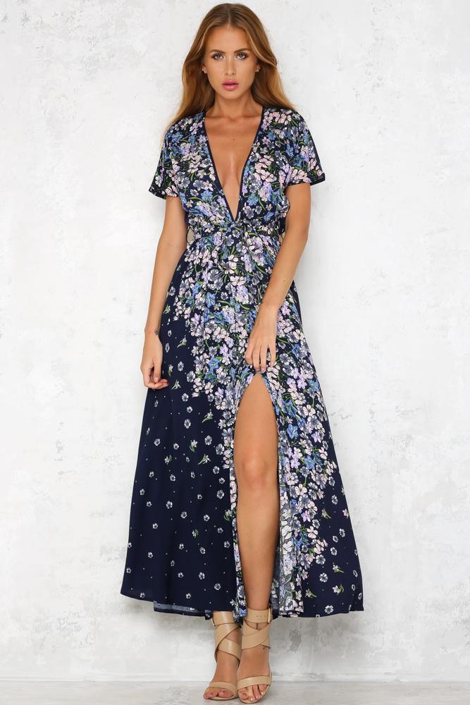 Happening Now Maxi Dress Navy