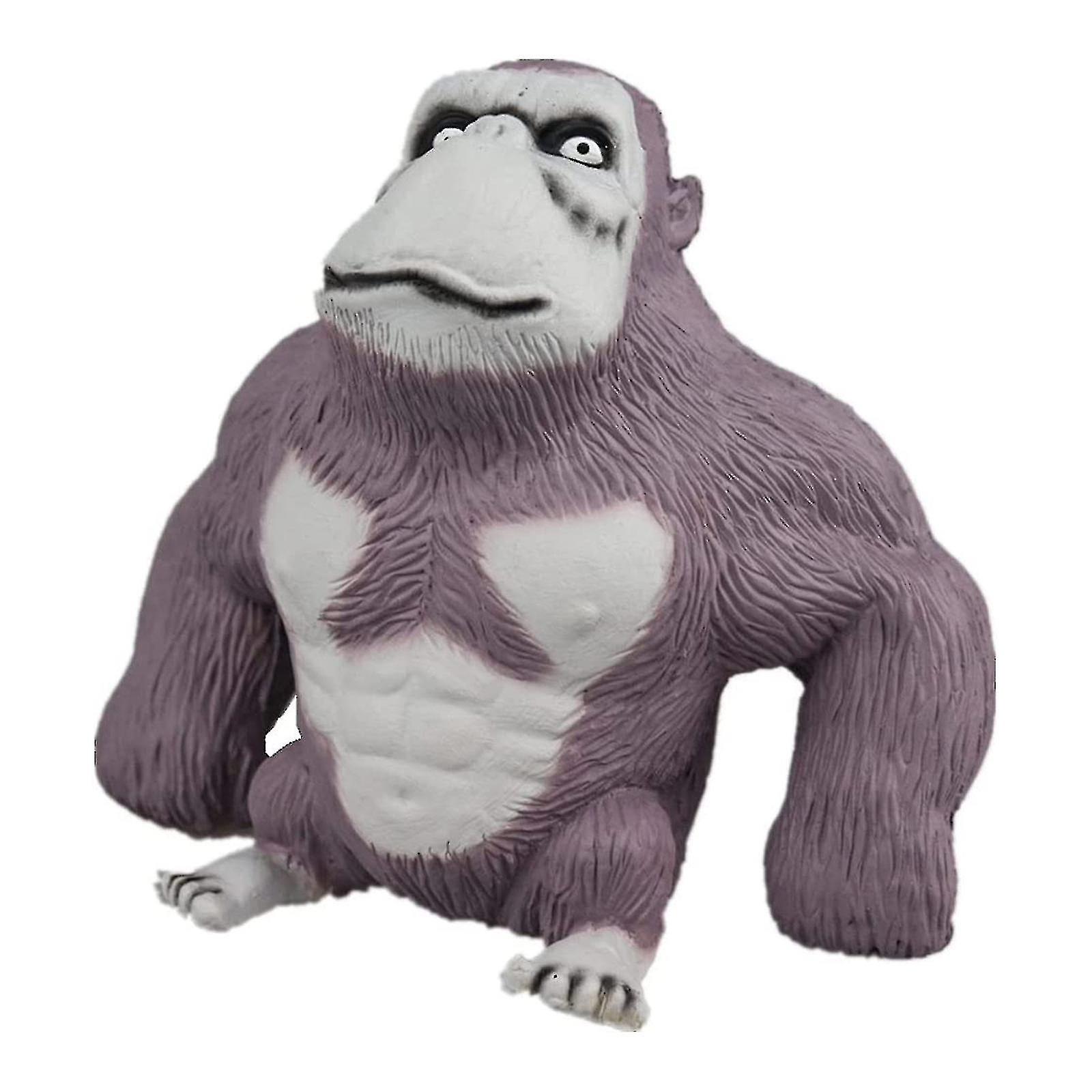 Squishy Monkey Anime Figurine Latex Monkey Gorilla Toy Jungle Animal Figurine， Adults Squishy Gorilla Stress Toy