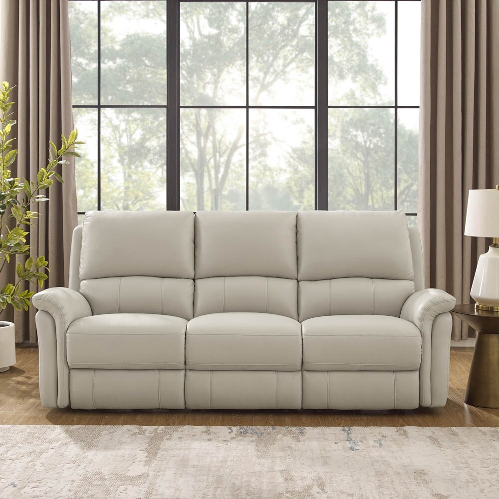 Hydeline Erindale Zero Gravity Power Recline and Headrest Top Grain Leather Sofa and Loveseat with Built in USB Ports