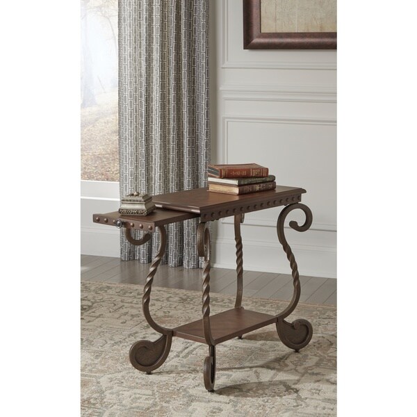 Rafferty Dark Brown Chair Side End Table