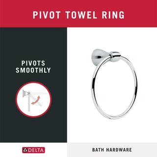 Delta Foundations Towel Ring in Chrome FND46-PC