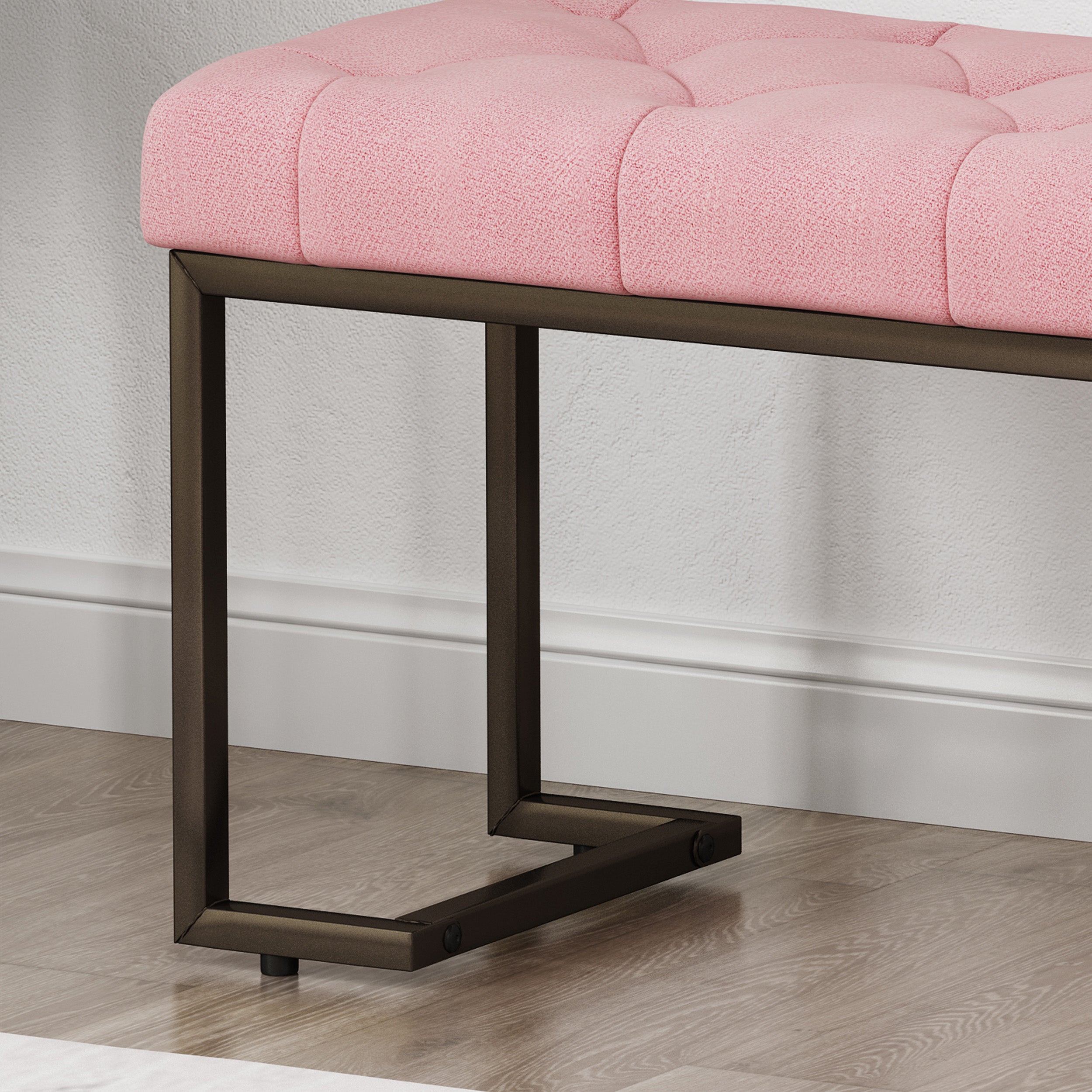 Gladys Modern Fabric Bench