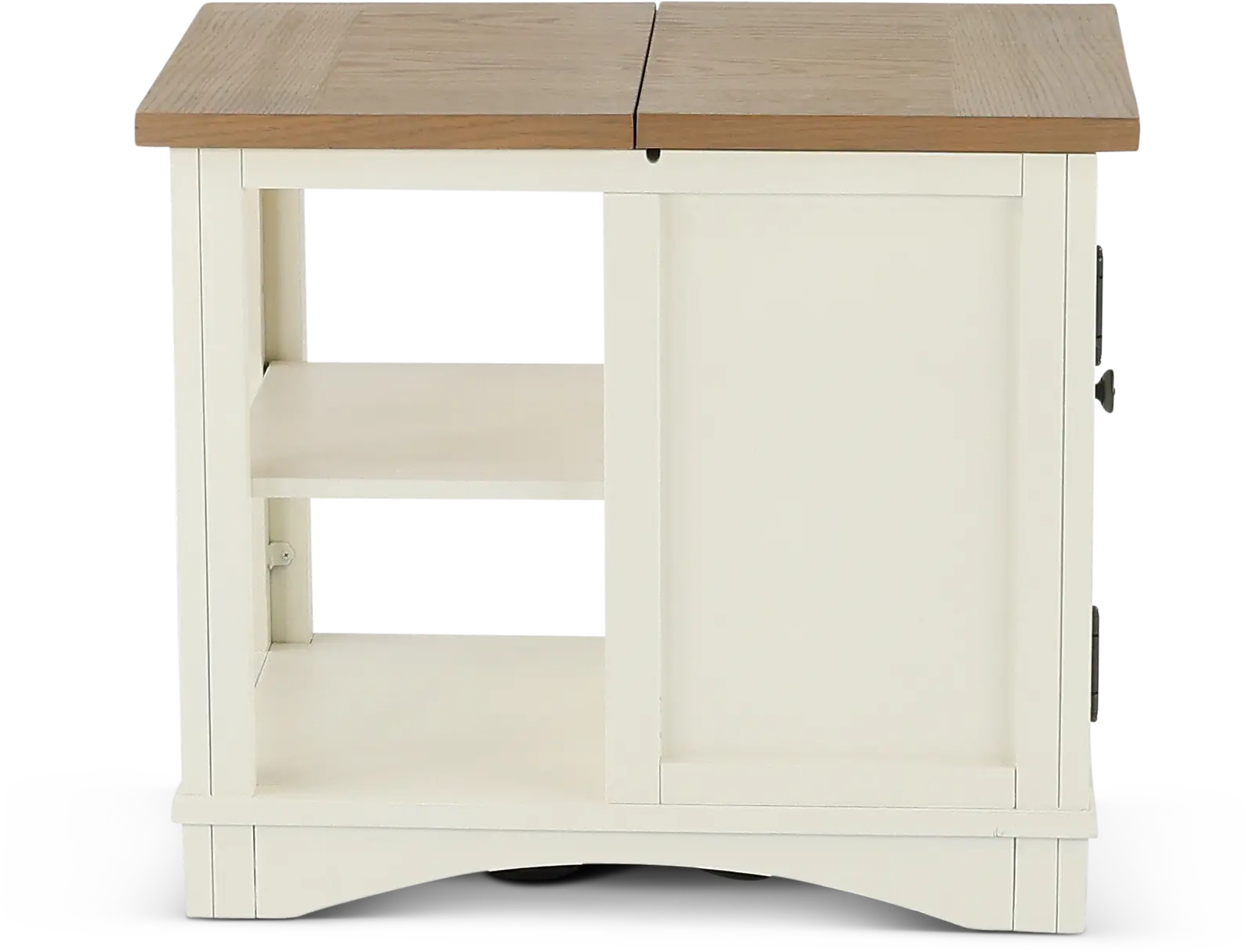 Amy Cotton White Side Table