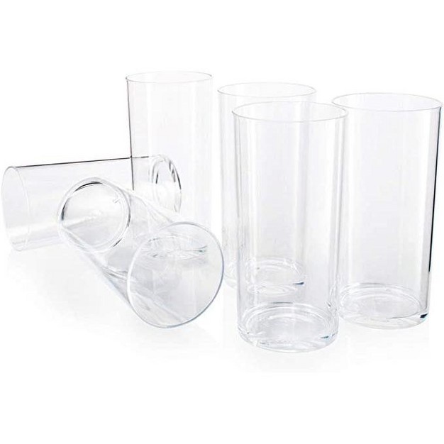 Acrylic Tumblers 20oz Set Of 6 Acrylic Drinking Glasses Acrylic Wine Glasses Best Acrylic Glassware For Any Type Of Beverages Homeitusa