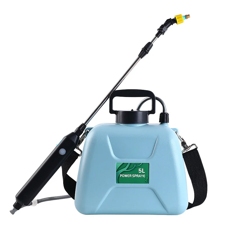 5L Battery Powered Electric Sprayer with USB Rechargeable Handle with Telescopic Wand Plant Sprayer for Yard Lawn Weeds