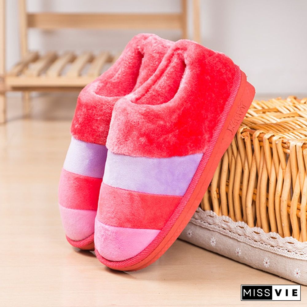 Home Slippers Women Winter Indoor House Shoes Warm Fur Slides Ladies Slipper Femme Plush Warm Cotton Slippers Pantoufle D'Intérieur Innenschuh Pantofola Interna Zapatilla Interior