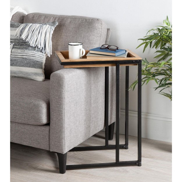 Kate And Laurel Lockridge Wood And Metal C table