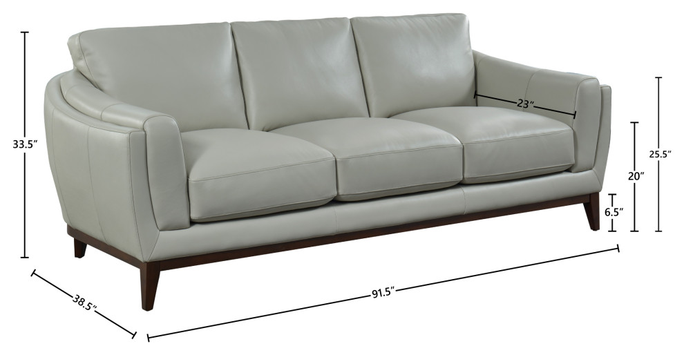 Rio Top Grain Leather Sofa   Transitional   Sofas   by Hello Sofa Home  Houzz