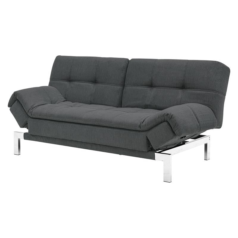 Relax-A-Lounger Winchester Sofa Convertible in Gray Fabric Upholstery