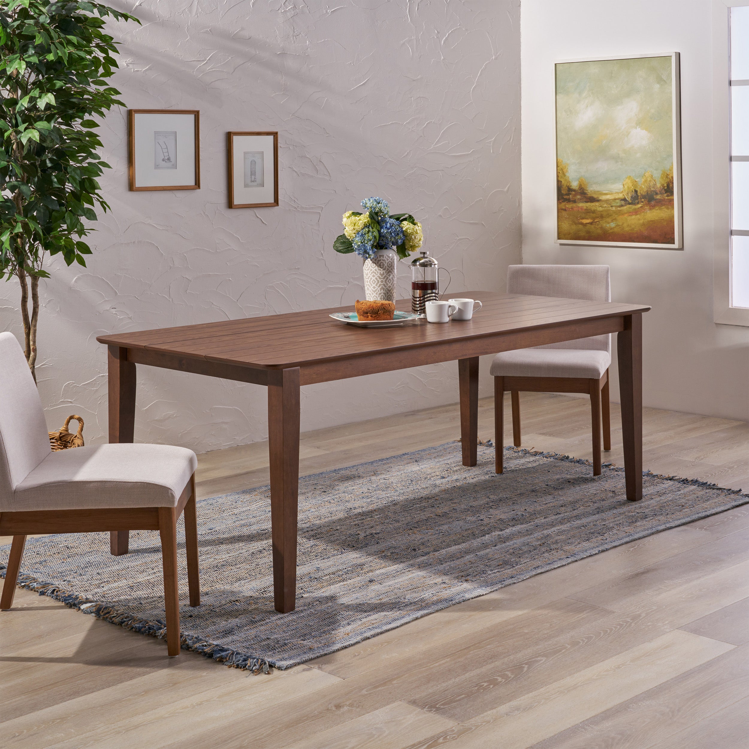 Odelia Rectangular 8 Seat Farmhouse Dining Table