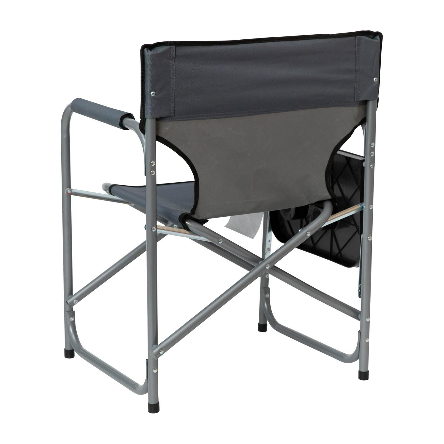 Flash Furniture Steel Camping Chair， Gray