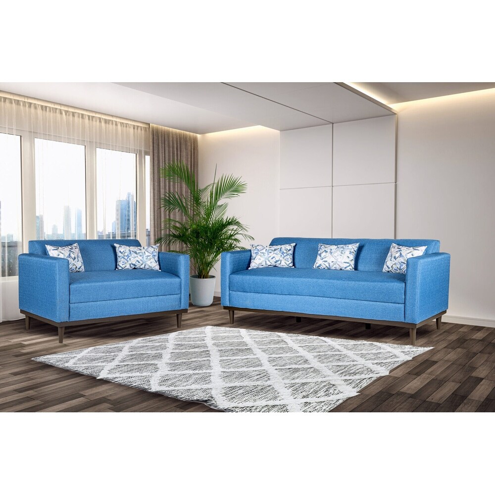 New Classic Furniture Alexer 3 Piece Square Arms Living Room Set