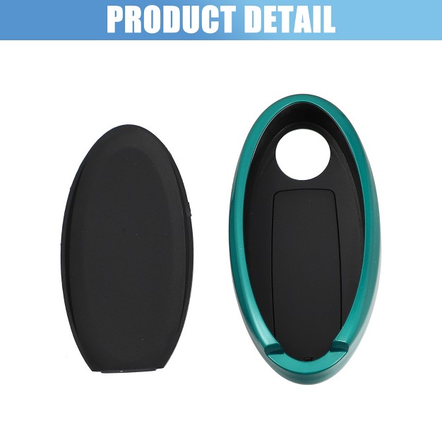 Unique Bargains Silicone Car Smart Key Fob Case Cover Protector For Nissan Cabstar Green 1 Pc