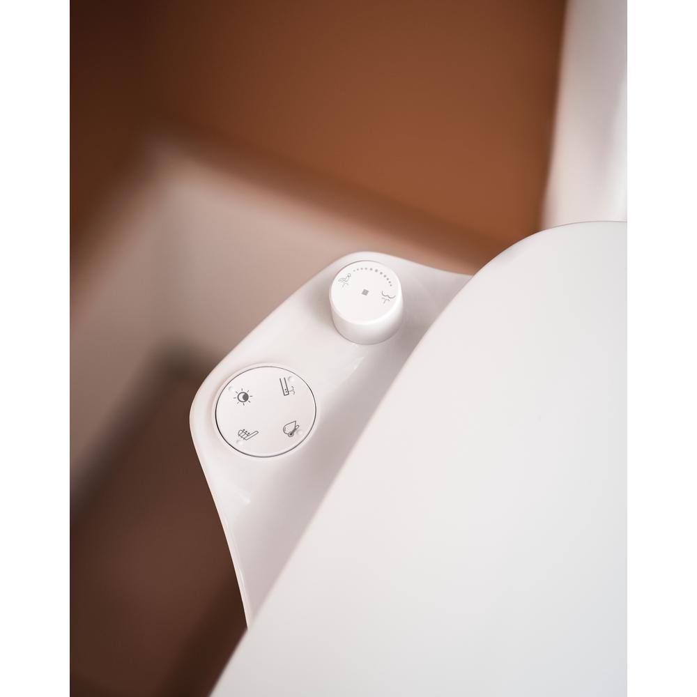 MOEN 3-Series Electric Bidet Seat for Elongated Toilets in White EB1000