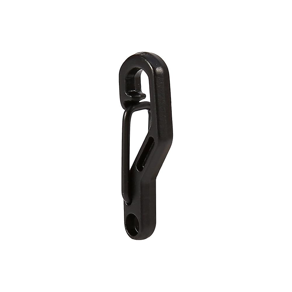 5pcs Nickel Alloy Outdoor Mini Spring Hook Keychain Carabiner Key Ring Clips Hook(black)