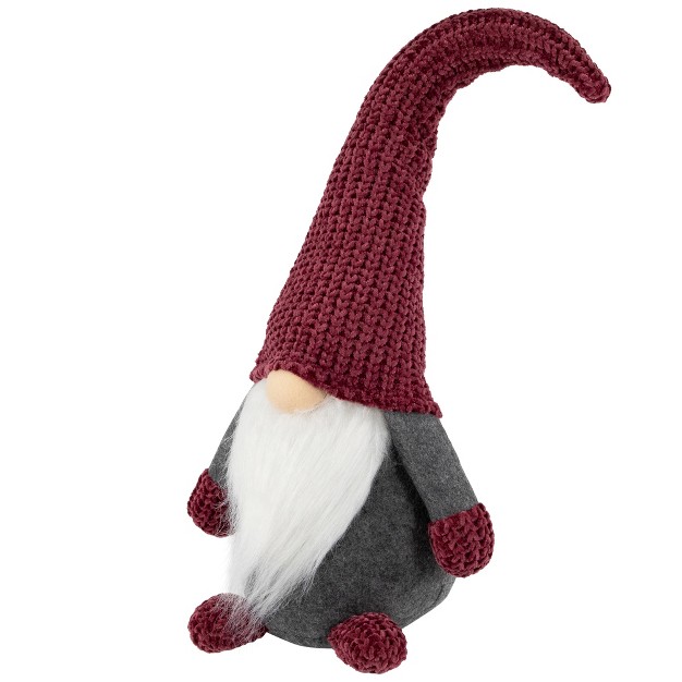 Purple And Gray Standing Gnome Christmas Decoration