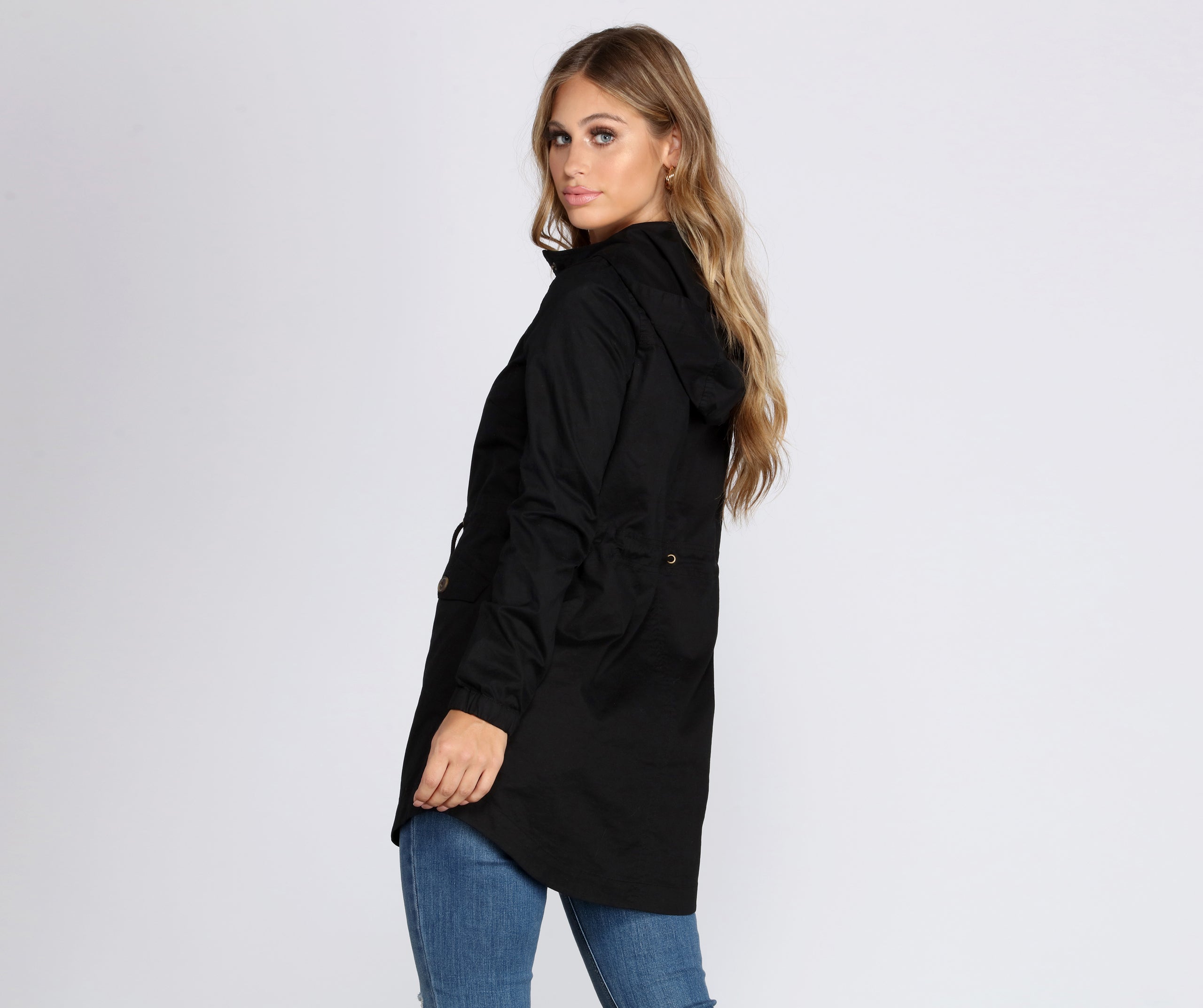 Fall In Line Longline Anorak