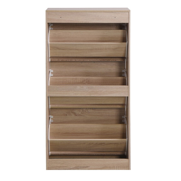 3 Drawer Shoe Storage Cabinet  3 Tier Wood Shoe Ra...