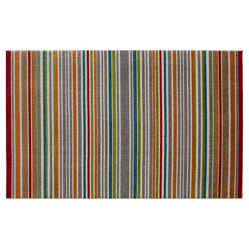 Loomaknoti Terrace Tropic Santee Striped Indoor Outdoor Rug