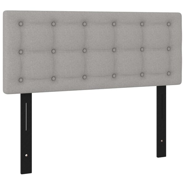 vidaXL Headboards 2 pcs Light/Dark Gray multisize Fabric - - 37421092