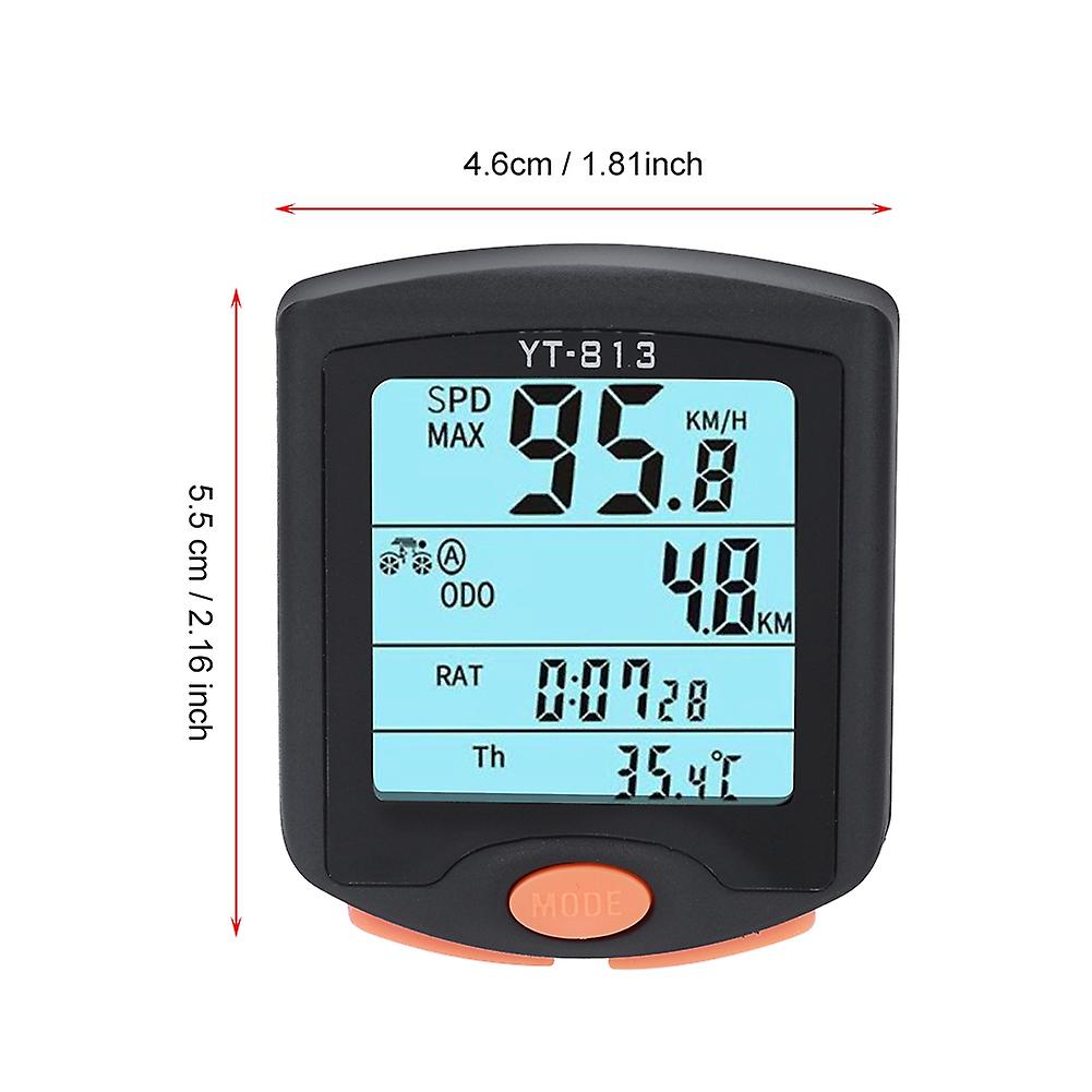 Outdoor Cycling Waterproof Bike Odometer Multifunction Bicycle Computer Riding (wired)