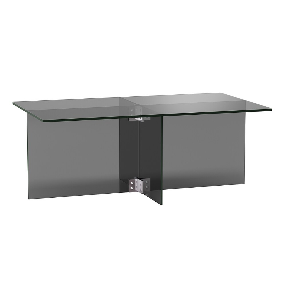 Silver Orchid Carlisle Glass Coffee Table