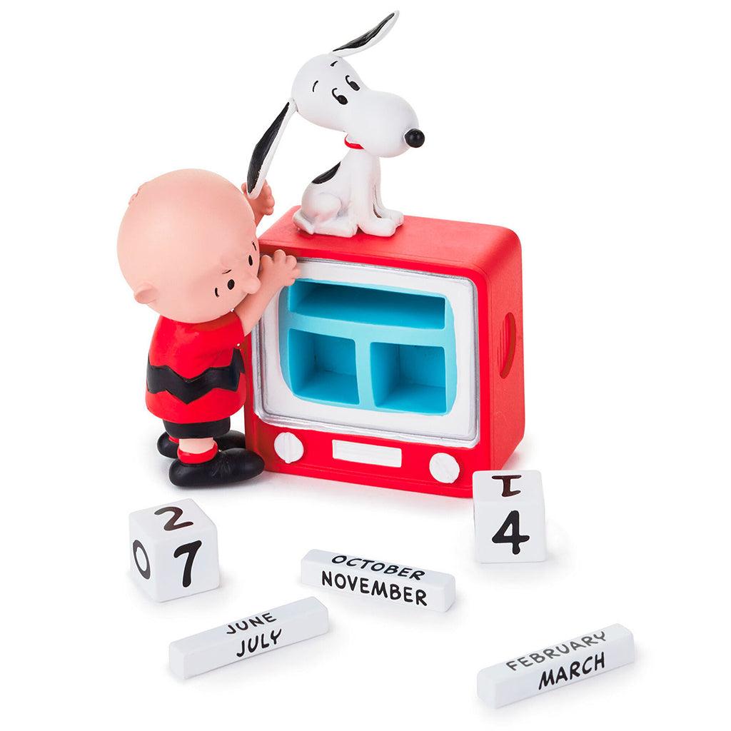 Hallmark  Peanuts® Charlie Brown and Snoopy TV Set Perpetual Calendar