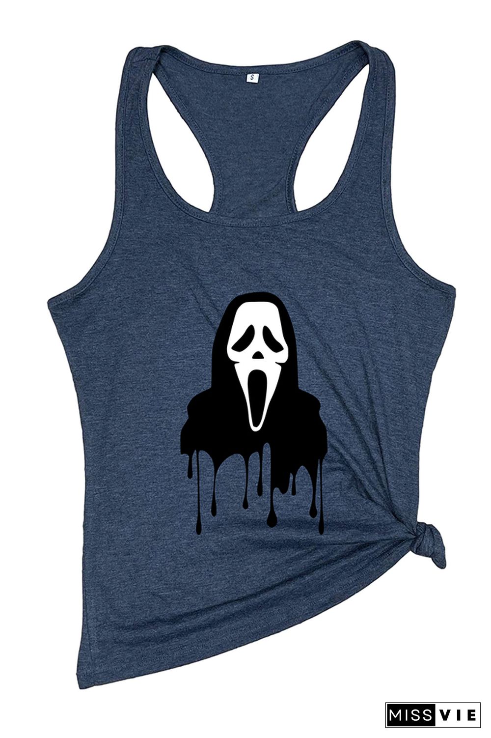 Ghost Face halloween O-neck Sleeveless Tank Top Wholesale