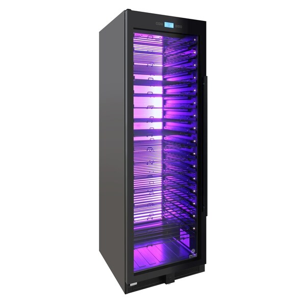 141-Bottle Single-Zone Backlit Panel Wine Cooler