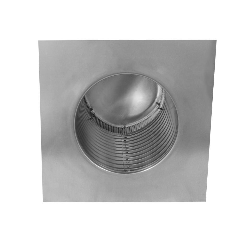 Active Ventilation 9 in. Dia Aluminum Keepa Static Vent for Flat Roofs in White KV-9-WT