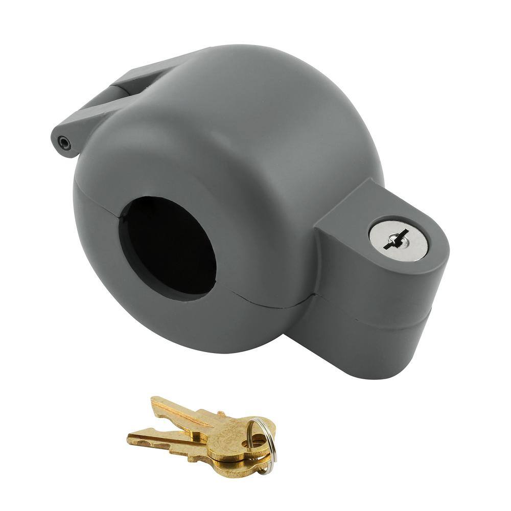 Prime-Line Door Knob Lock-Out Device Diecast Construction Gray Painted Color Keyed Alike S 4180