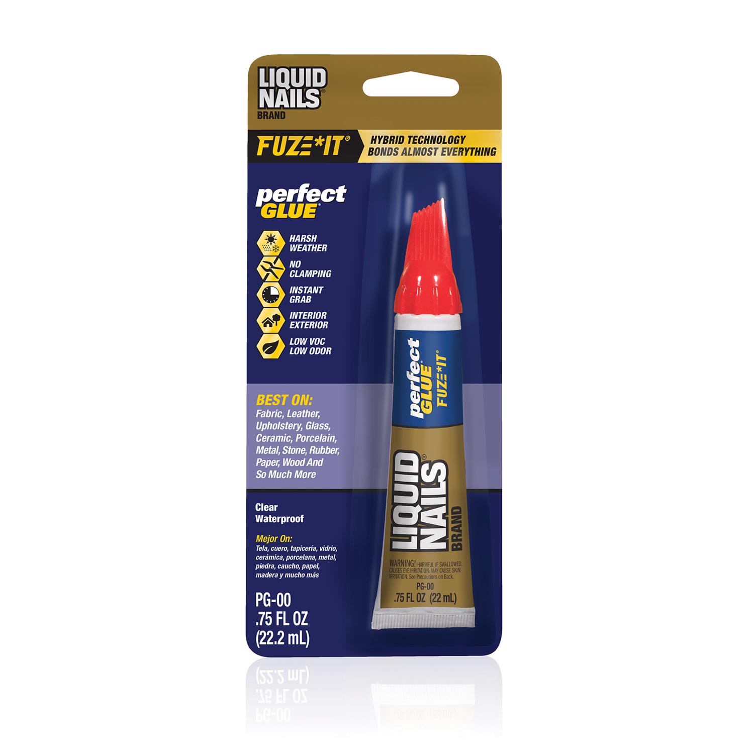 Liquid Nails Fuze-It High Strength Hybrid Adhesive Perfect Glue 0.75 oz