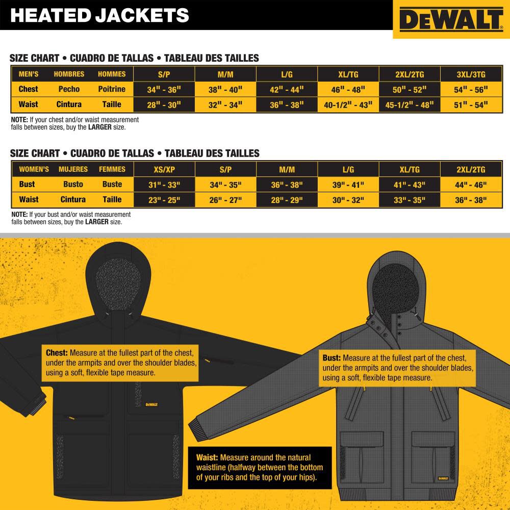 DEWALT Womens Rip Stop Canvas Heated Kit Jacket with Battery Charger and Adapter Small DCHJ092D1-S from DEWALT