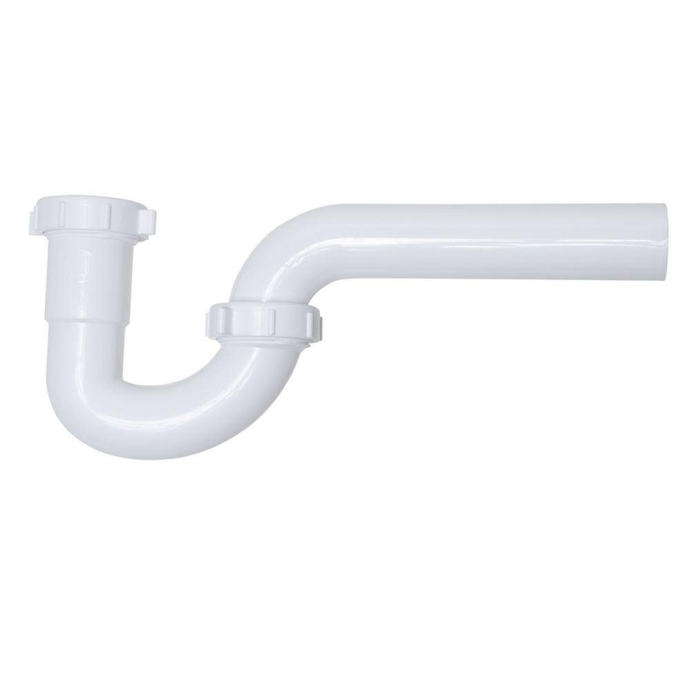 Oatey 1-12 in. White Plastic Sink Drain P- Trap HDC9704B