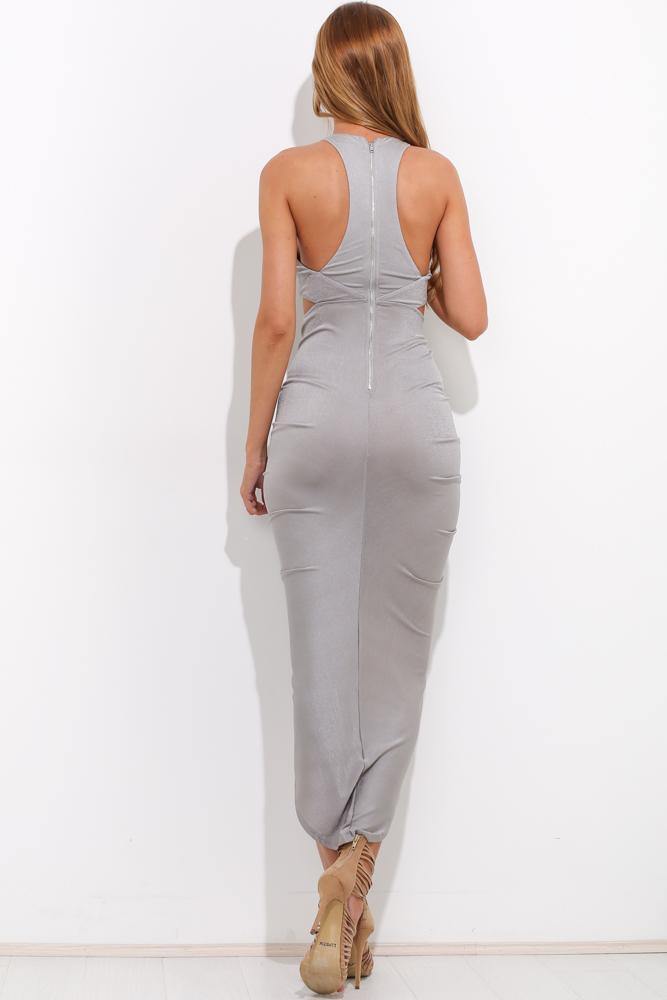 Ocean Floor Maxi Dress Grey