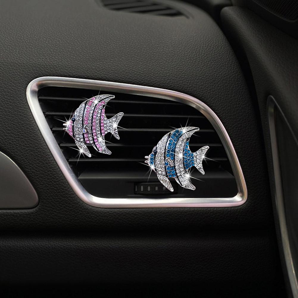 Car Diamond-encrusted Air Outlet Clip Fresh Air Vent Fragrance Clip Bling Diffuser Clip Ladies Car Decoration Accessories For Car Home Office Bedroom