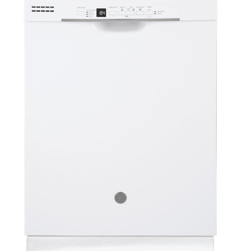 Ge Appliances GDF530PGMWW Ge® Front Control With Plastic Interior Dishwasher With Sanitize Cycle & Dry Boost