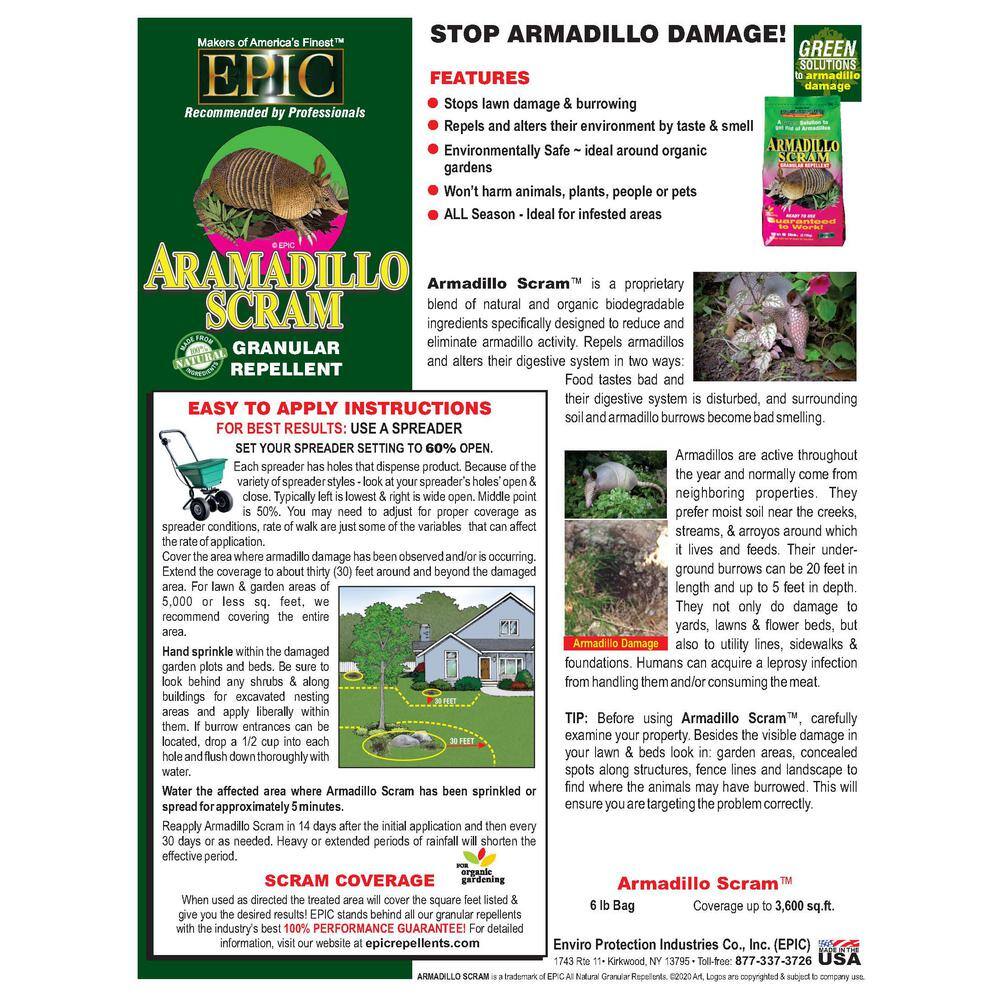 Armadillo 6 lbs. Repellent Granular Bag 17006