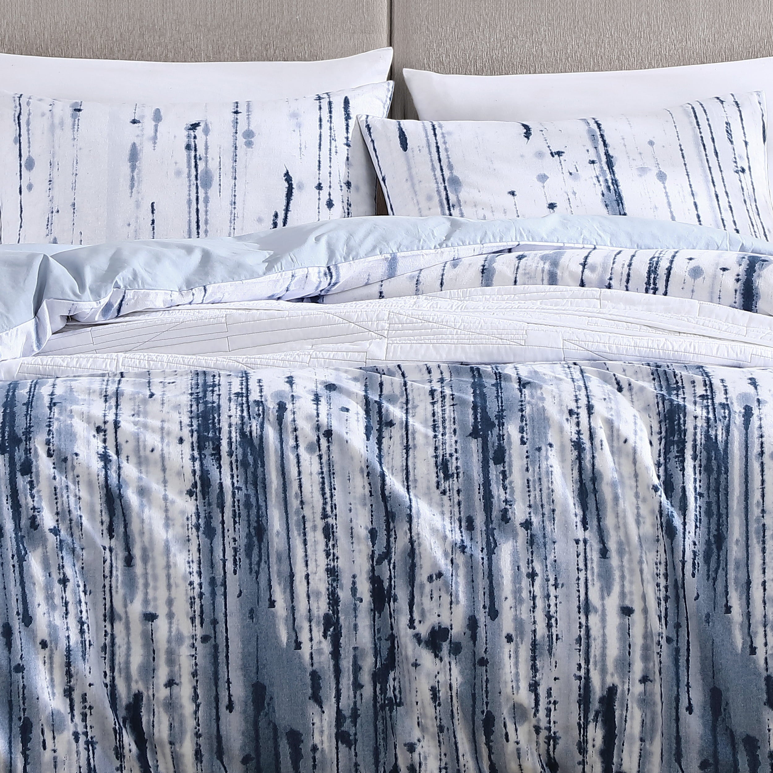 City Scene Sokal Blue Full/Queen Comforter Set