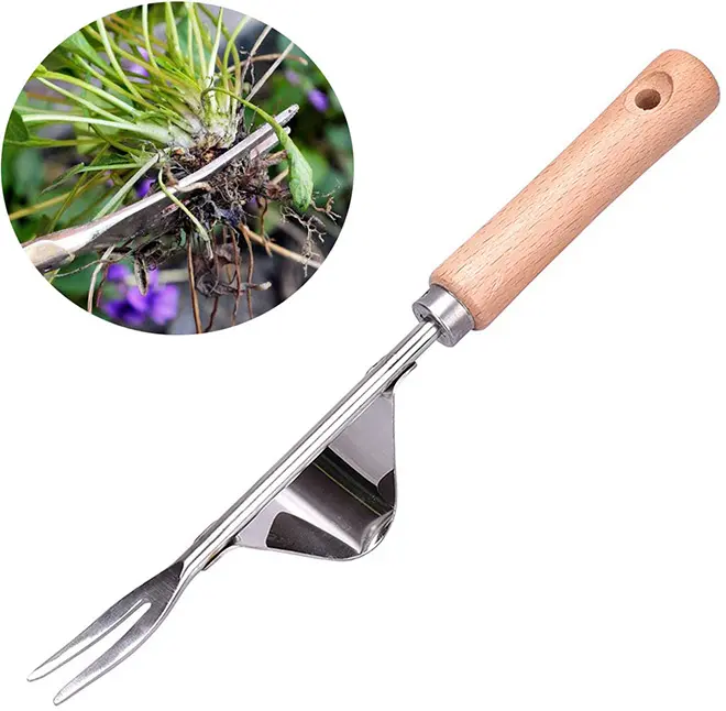 New Arrival Manual Hand Weeder Sturdy Chrome Plated Steel Compact Garden Weed Pull Tool for Yard Lawn and Farm