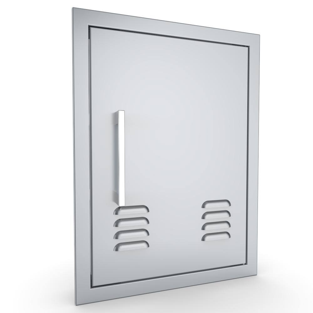 Sunstone Signature Series 17 in. x 23 in. 304 Stainless Steel Right Swing Vertical Vented Door BA-VDVR1420