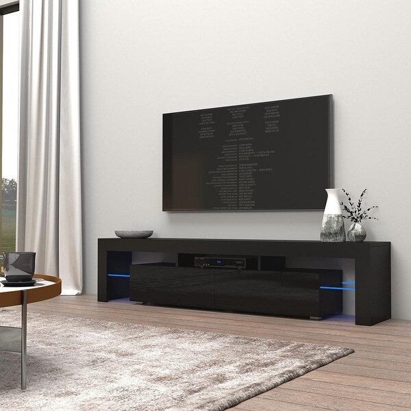 Milano 200 Modern 79-inch TV Stand with 16 Color LEDs