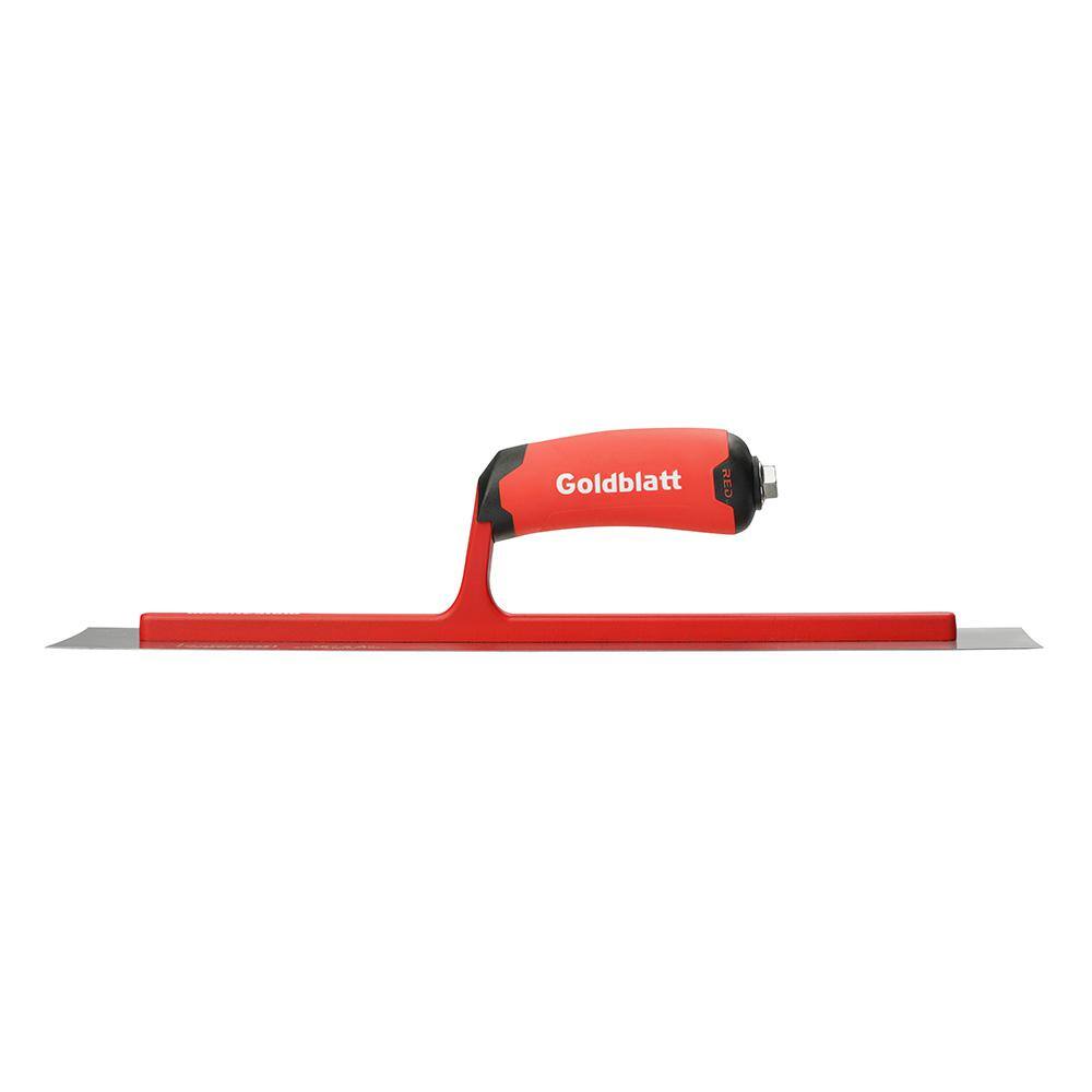 Goldblatt RED SINCE 1885 16 in. x 4 in. Pro Steel Finishing Trowel G16112