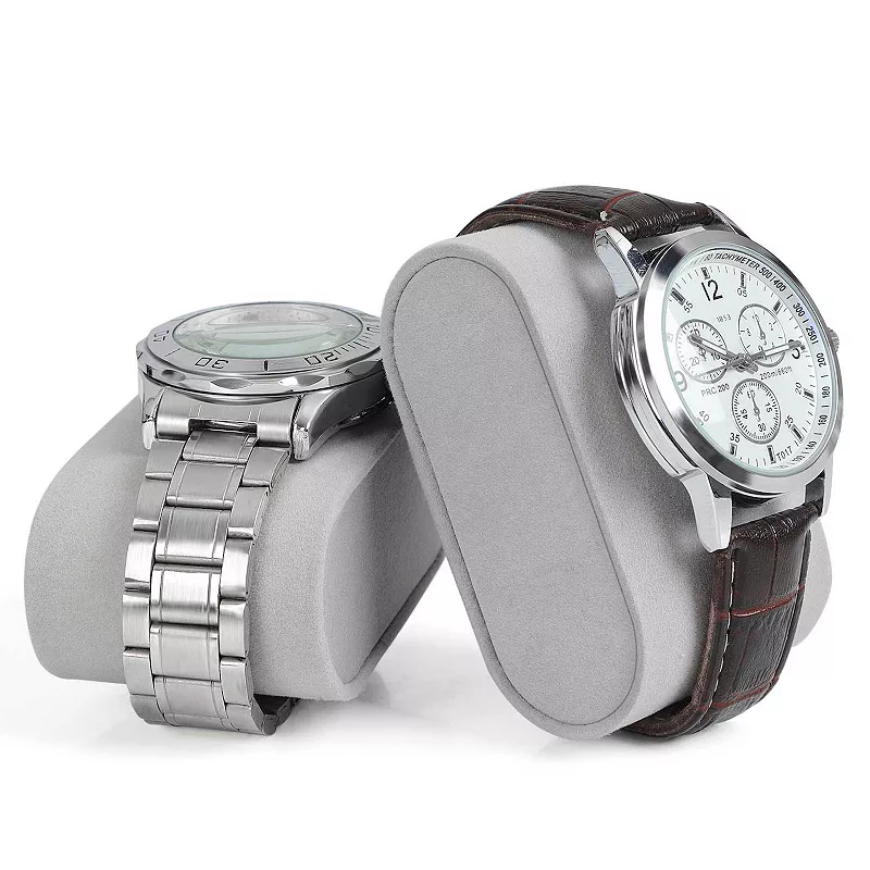 12 Slots Watch Box， Watch Holder with Glass Lid， Watch Case with Removable Watch Pillow