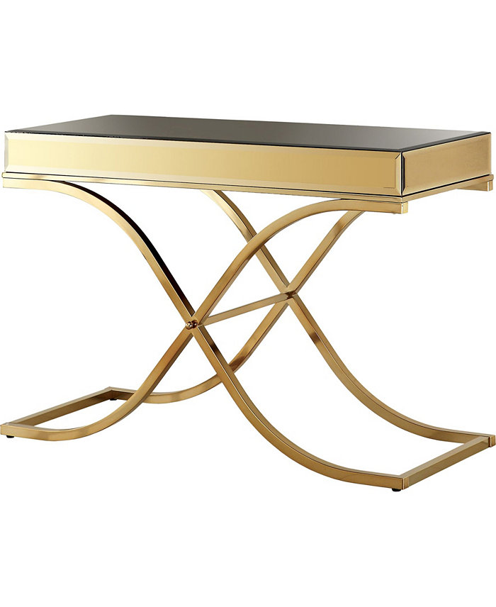 Furniture of America Xander Mirrored Console Table