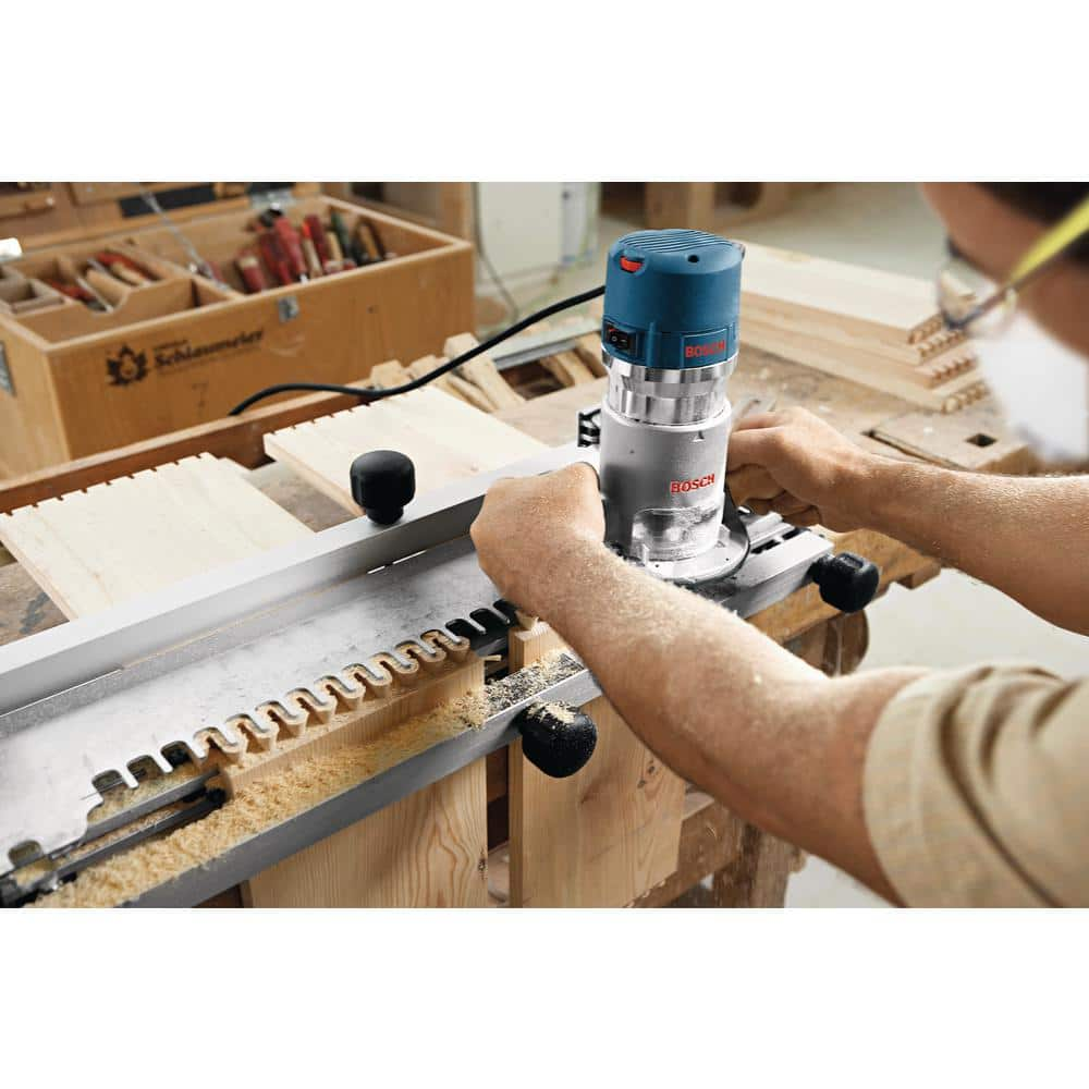 Bosch 11 Amp Corded 1-5/16 in. Single-Speed Fixed-Base Router Kit (6 Accessories) 1617